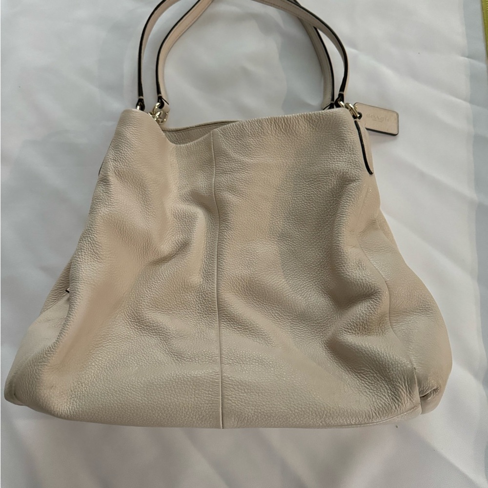 COACH ivory purse